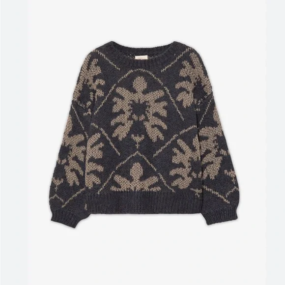 NKN Nekane Barcelona Jacquard Wool blend Medium, Lurex NWT, soft made in Spain - Picture 7 of 7